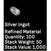 Silver Ingots x 100