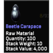 100x Beetle Carapace
