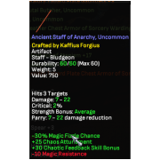 Ancient Staff of Anarchy (Uncommon)