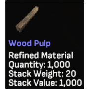 1,000 x Wooden Pulp