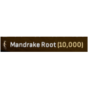 10k Mandrake Root