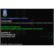 25 potion of regeneration imbued