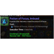 50 focus potion imbued