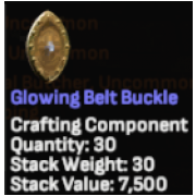 glowing belt buckle ( troll belt component)