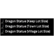 Stone Dragon Statue Set (Includes All 3)