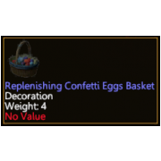 Replenishing Confetti Eggs Basket