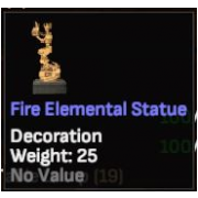 Fire Elemental Statue