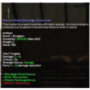wand of static discharge air weapon