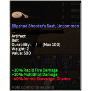 slipshod shooter sash uncommon in sales