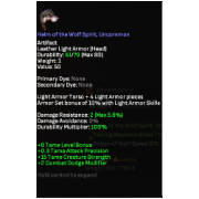 helm of the wolf spirith taming arty