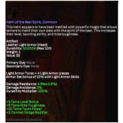 healm of the bear spirith taming arty