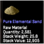 100 pure elemental sand