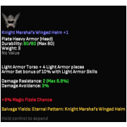 Knight Marshal's Winged Helm