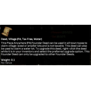 Deed, Village (PA, Tax Free, Water)