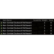 5x Non-Combat Clockwork Pet Reward