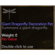 Giant Dragonfly Pet