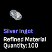Silver Ingot x 100