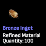 Bronze Ingot x 100