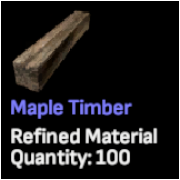 Maple Timber x 100