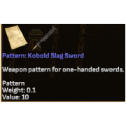 1 Kobold Slag sword Pattern