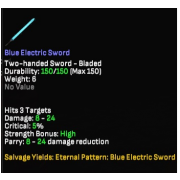 Blue Electric Sword