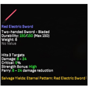 Red Electric Sword