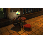 Heart shaped footstool